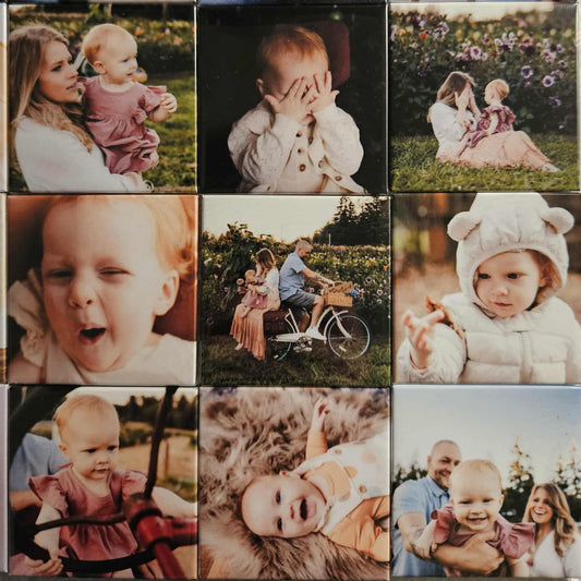 2" Square Magnets (Set of 6 - same picture or different)